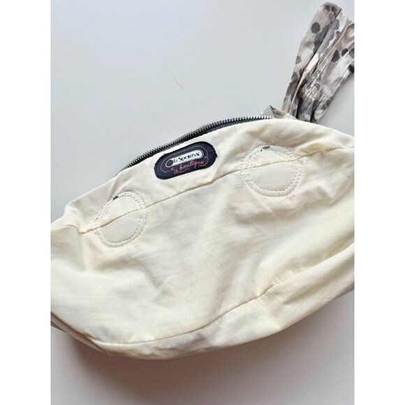 LESPORTSAC Boutique Veronique Ophelia Grey Floral Dragonfly Shoulder Bag Purse - Picture 14 of 16